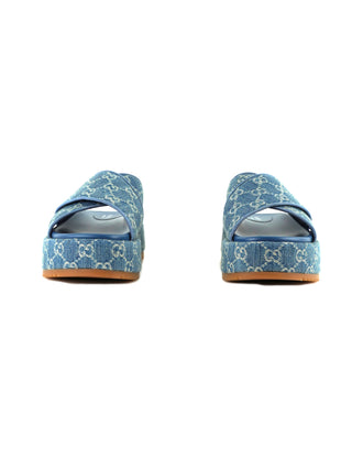 Angelina Crisscross Platform Sandals