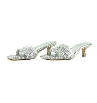 Ada Woven Kitten Heel Sandals