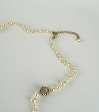 Limited Edition Interlocking CC Pearl Necklace