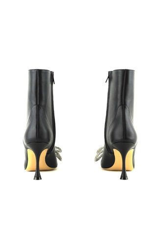 Double Bow Ankle Boots
