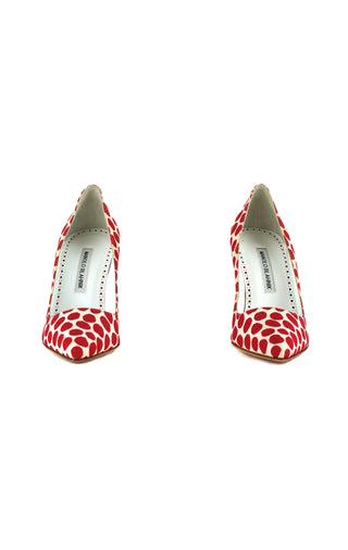 Polka Dot Print Pumps