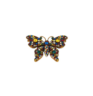 Crystal Butterfly Brooch