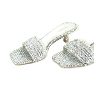 Ada Woven Kitten Heel Sandals
