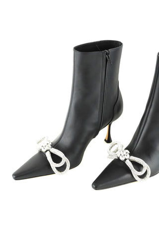 Double Bow Ankle Boots