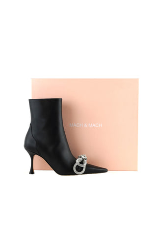 Double Bow Ankle Boots