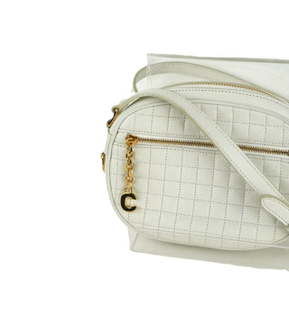 Quilted Small C Charm Bag