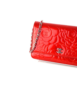 Camellia Wallet On Chain Bag