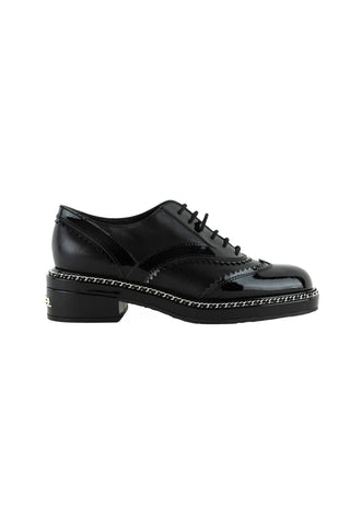 Chain-Link Brogue Oxford Shoes