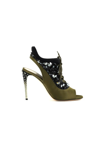 Limited Edition Swarovski Crystal-Embellished Slingback Sandals