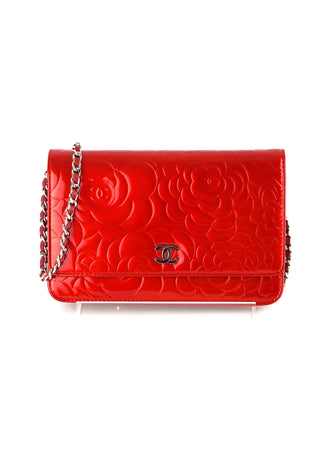 Camellia Wallet On Chain Bag