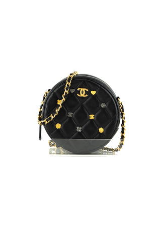 Lucky Charms Round Clutch with Chain Bag