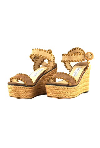 Abigail 100 Suede Wedge Sandals