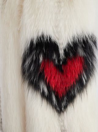 Limited Edition Fur Heart Scarf