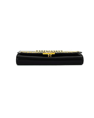 Fleur De Lys Pochette Studded Chain Bag
