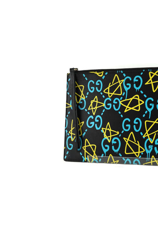 x Guccighost Zip Pouch Clutch