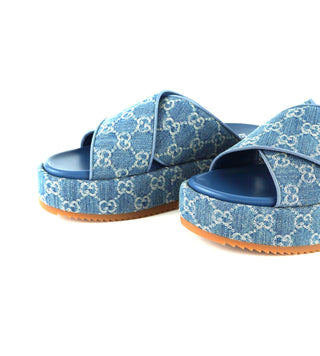 Angelina Crisscross Platform Sandals