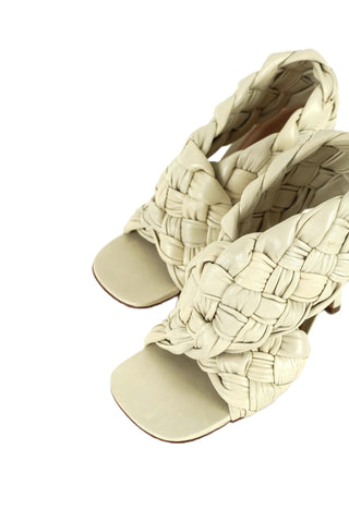 Textured Leather Sandals