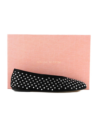 Crystal-Embellished Ballerina Flats