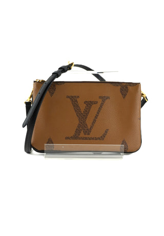 Reverse Monogram Double Zip Pochette Bag