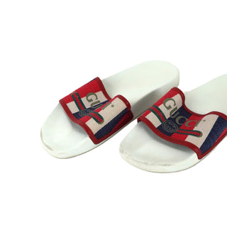 Sylvie Stripe Logo Pursuit Slide Sandals