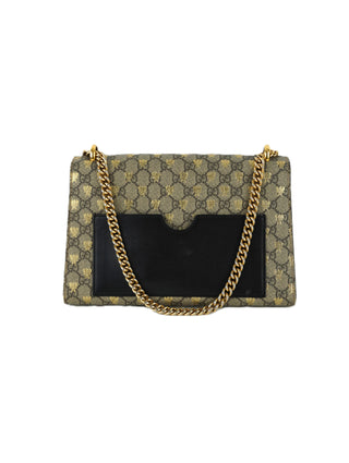 Padlock GG Supreme Small Bees Shoulder Bag