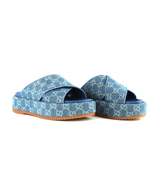 Angelina Crisscross Platform Sandals