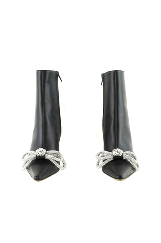 Double Bow Ankle Boots