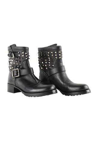 Rockstud Biker Boots
