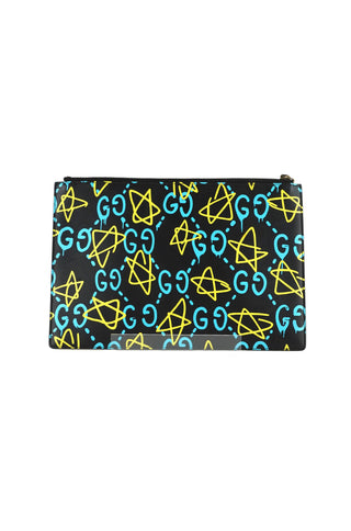 x Guccighost Zip Pouch Clutch