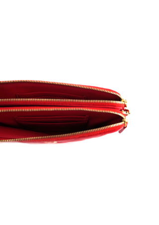 Double Zip Wallet on Chain Bag