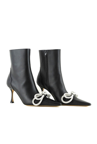 Double Bow Ankle Boots