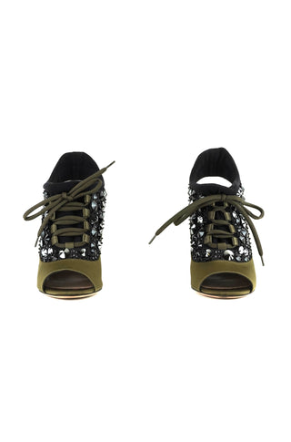 Limited Edition Swarovski Crystal-Embellished Slingback Sandals