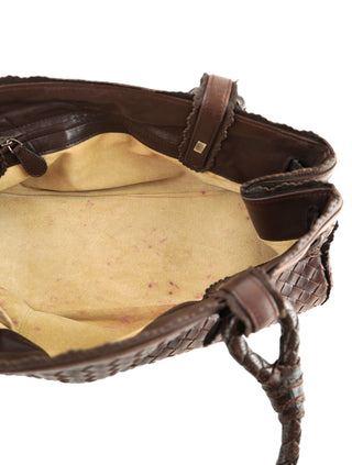 Nappa Intrecciato Frame Shoulder Bag