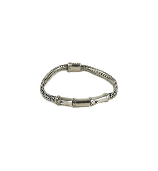 4mm Classic Chain Bamboo Station Bracelet
