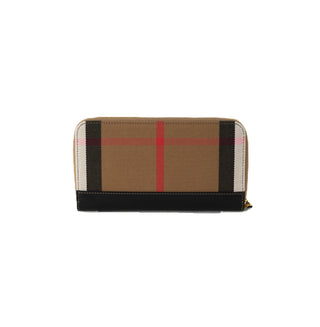 Large Check Zip Wallet