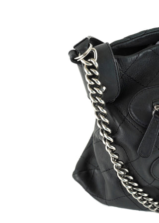 Vintage Paris-Edinburgh Front Zip Hobo Bag