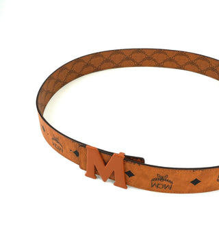 Claus M Reversible Monogram Belt 1.5"
