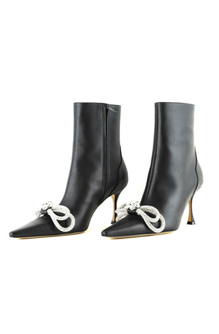 Double Bow Ankle Boots