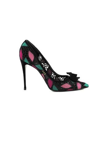 Erin Lace Colorblock Pumps