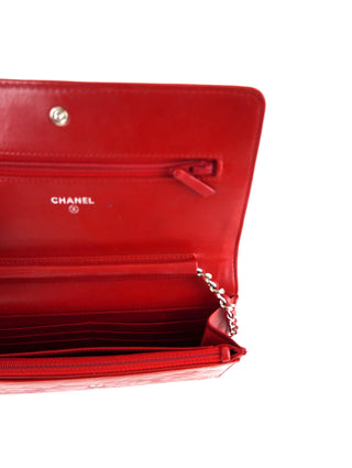 Camellia Wallet On Chain Bag