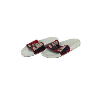 Sylvie Stripe Logo Pursuit Slide Sandals