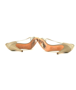 Point Toe Mesh Pumps